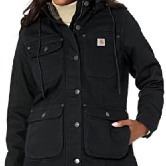 Carhartt Black Heavy Quilted Insulated Duck Jacket NWT; NEVER WORN - Picture 3 of 12